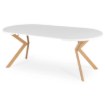 Mebel Elite Стол Lukas, раскладной, 100–250 см, белый/под дерево, ME.LUKAS/B/DREW/S - Home Club, изображение 11