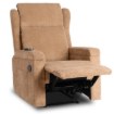 Mebel Elite Раскладной массажный кресло Sebastian, коричневый, из вельвета, ME.SEBASTIAN/BR/SZTR/FW - Home Club, изображение 3