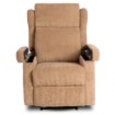 Mebel Elite Раскладной массажный кресло Sebastian, коричневый, из вельвета, ME.SEBASTIAN/BR/SZTR/FW - Home Club, изображение 5