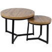 Kontrasto Круглий журнальний столик, 2 шт., дуб Sk112D, 60x47/40x39 см, 6.06.14652 - Home Club, Зображення 8