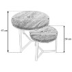 Kontrasto Круглий журнальний столик, 2 шт., дуб Sk112D, 60x47/40x39 см, 6.06.14652 - Home Club, Зображення 10