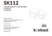 Kontrasto Круглий журнальний столик, 2 шт., дуб Sk112D, 60x47/40x39 см, 6.06.14652 - Home Club, Зображення 11