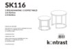 Kontrasto Sk116Mb Кофейный столик 70/50 Белый Мрамор Kkk, 6.06.14751 - Home Club, изображение 11