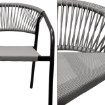 Kontrasto Стул Portino 53x62x75 см, чёрный/серый Dw, Meb000052 - Home Club, изображение 3