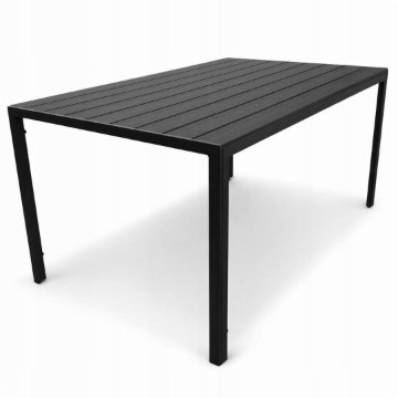 Kontrasto Стол Allen-St 150x90x74 см, чёрный/чёрный, для двух человек, Meb000065 - Home Club