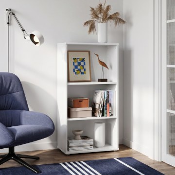 Forte Узкий низкий открытый стеллаж, 55 см, белый, T2KR50-120 - Home Club