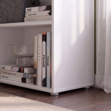 Forte Узкий низкий открытый стеллаж, 55 см, белый, T2KR50-120 - Home Club